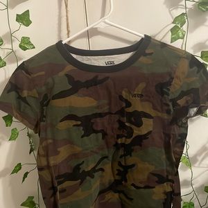 Rare Vans Camouflage Crop Top